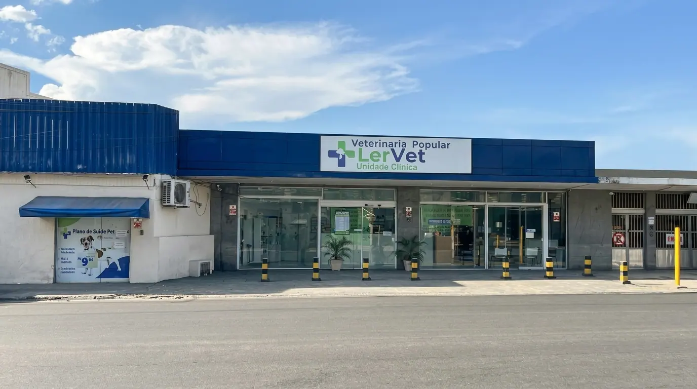 Fachada da LerVet Pronto Socorro Veterinário em Alcântara, São Gonçalo