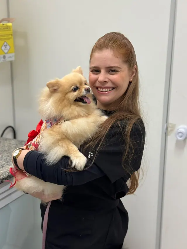 Equipe da LerVet com um pet durante o atendimento